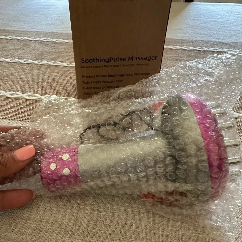 NWT Soothing Pulse Massager - Pink and Silver NEW IN BOX